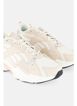 Reebok Kids Boy Turbo Restyle Lace Up Running Shoes, Beige  - Image 3
