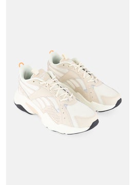 Reebok Kids Boy Turbo Restyle Lace Up Running Shoes, Beige  - Image 1