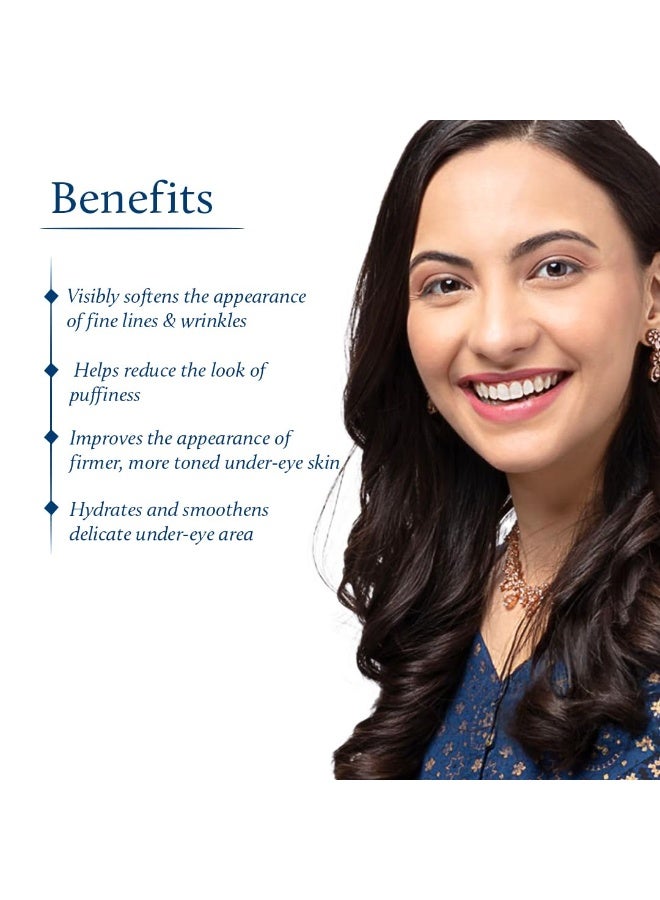 Blue Nectar Under Eye Serum with Plant Based Niacinamide from Potato Starch Papaya Dark Circles Serum with Advance Skin Firming Brightening Form (17 Herbs, 30ml) - Image 4