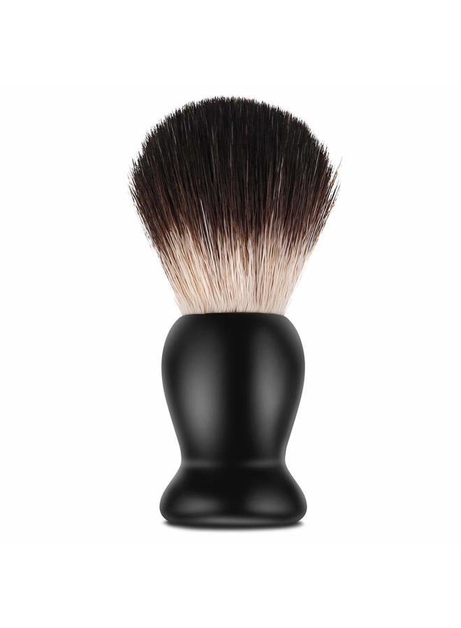 SANWA مجموعة حلاقة مذهلة - مجموعة حلاقة وتجميل للرجال باللون الأسود الغامض - ماكينة حلاقة آمنة، فرشاة صديقة، حامل حلاقة رائع، وعاء صابون حلاقة، شفرات فائقة الفولاذ - Image 3