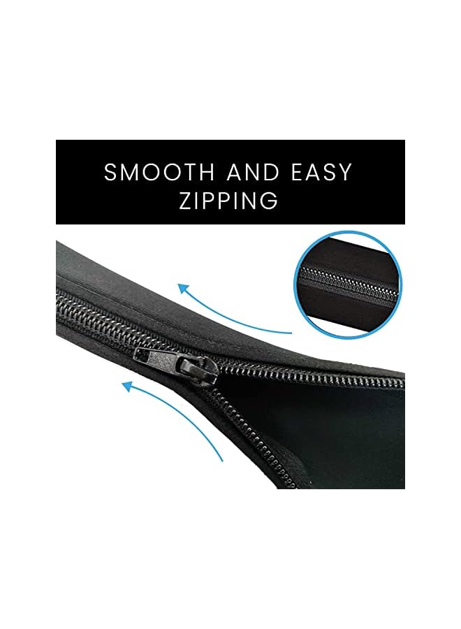 PROMASS Management Sleeve, Wires & Cable Management System for TV/Computer/Home Entertainment, Flexible Cable Sleeve Wrap Cover Organizer, Pack of 4 Piece - Black - Image 2