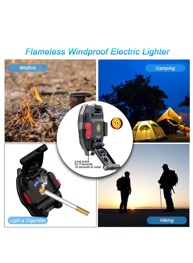 Mini LED Flashlight with Heater, 1000 Lumens Bright 7 Light Modes, Magnetic Base and Foldable Bottle Opener, for Camping, Fishing, Repair, Hiking  - Image 5
