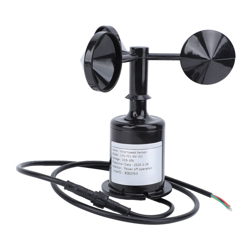 Wind Speed Sensor Professional High Accuracy 3 Cups Wind Speed Sensor Anemometer for Industry Agriculture 9‑30V - Image 5