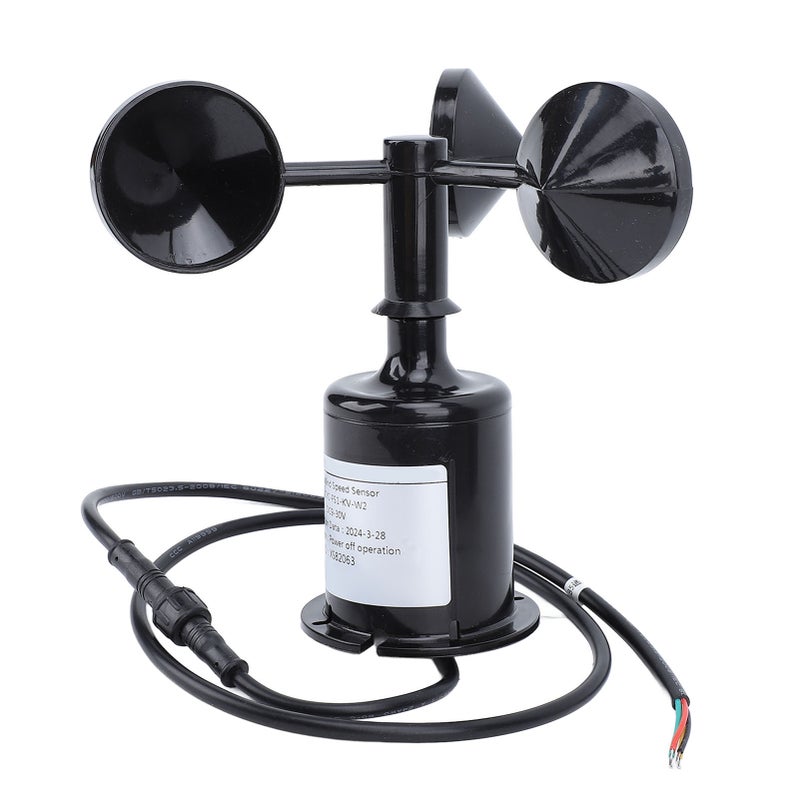 Wind Speed Sensor Professional High Accuracy 3 Cups Wind Speed Sensor Anemometer for Industry Agriculture 9‑30V - Image 1