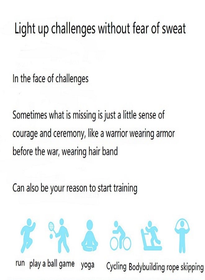 إسكدنيا أزرق الرياضة حزام الشعر - Image 3