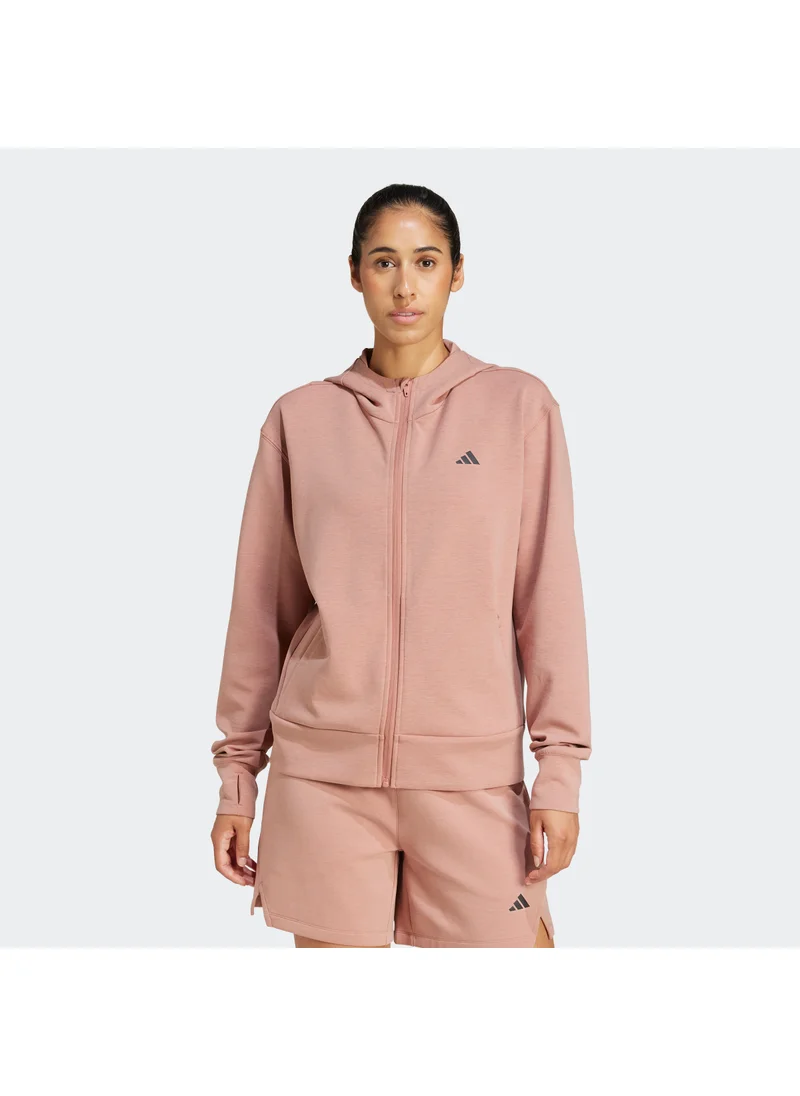 Adidas Designed-For-Training Full-Zip Hooded Sweatshirt