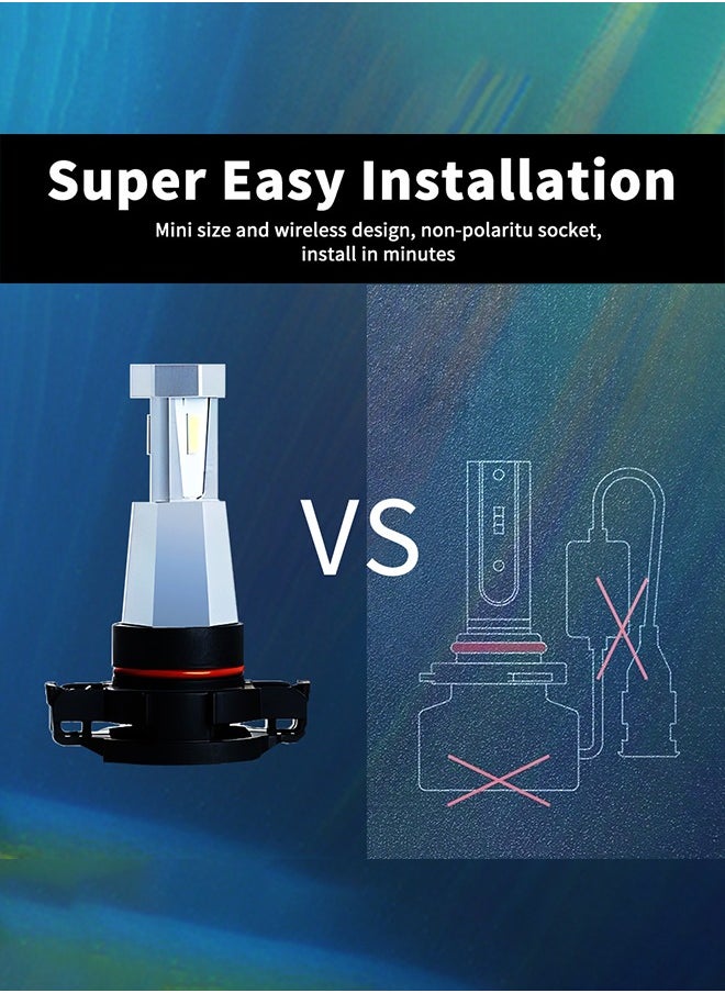 Generic H16 fog light Bulbs|Universal Fit|Front Position|110W|2000LM|6000K Cool White|IP67 Waterproof|Pack of 2  - Image 5
