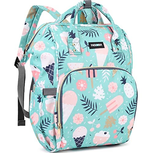 PACKNBUY Diaper Bag for Mothers for Travel, Hospital Bag for Delivery Women Spacious, Insulated Bottle Pockets, Water Resistant with Multiple Pockets to Store Newborn Baby Products (Blue) - Image 1