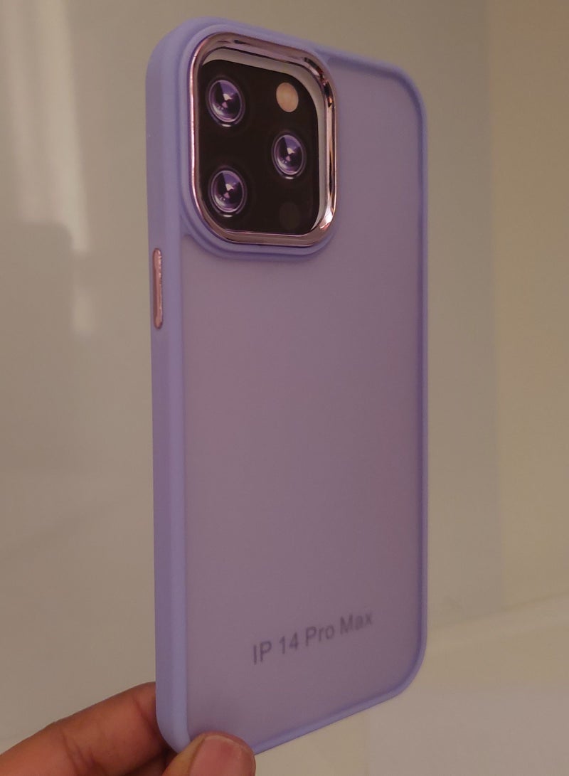 Creative Creative Case for Iphone Q series for Iphone 14 Pro Max Hard Silicone Purple Colour  - Image 2