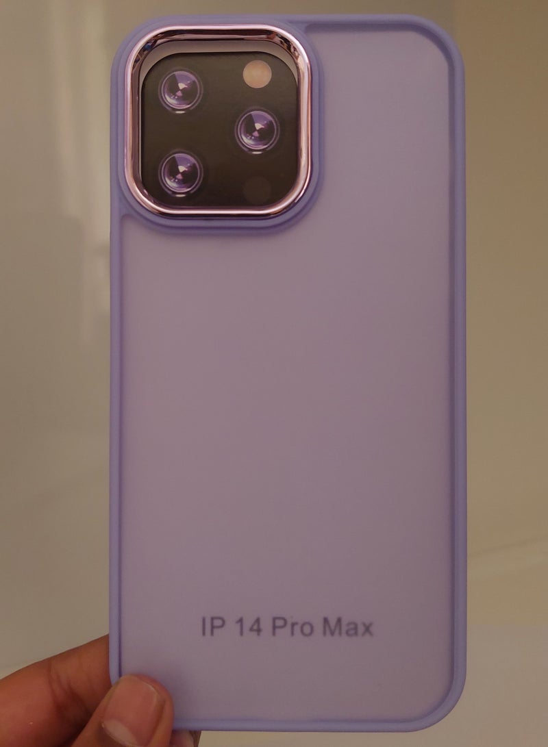 Creative Creative Case for Iphone Q series for Iphone 14 Pro Max Hard Silicone Purple Colour  - Image 1