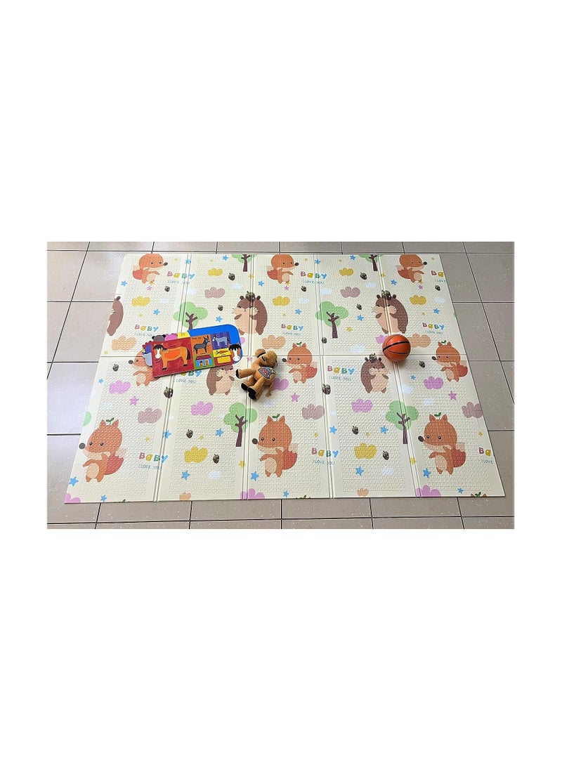VIO Baby Non slip Portable Foldable Play Mat Infant Baby Crawling Mat Toddler and Kids Waterproof Foam Floor Mat Washable Easy wipe Foam Mat  - Image 1