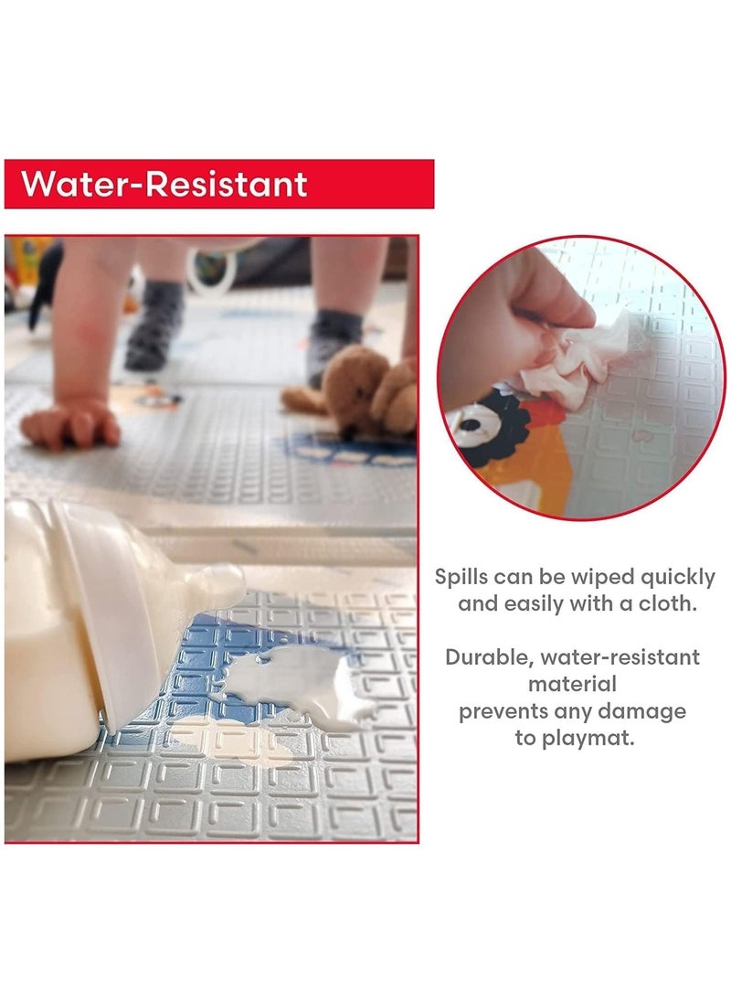 VIO Baby Non slip Portable Foldable Play Mat Infant Baby Crawling Mat Toddler and Kids Waterproof Foam Floor Mat Washable Easy wipe Foam Mat  - Image 4