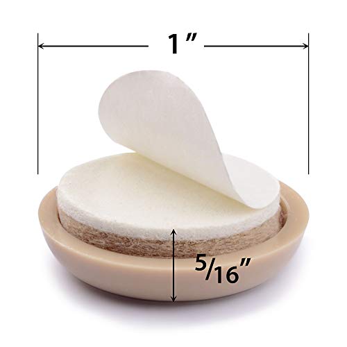X-Protector Chair Sliders X-PROTECTOR – Furniture Sliders 40 pcs Carpet Sliders 1” – The Best Furniture Moving Pads – Premium Chair Leg Floor Protectors – Slide Effortlessly with Chair Pads & Protect Your Floor! - Image 2