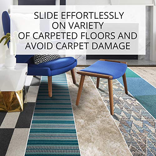 X-Protector Chair Sliders X-PROTECTOR – Furniture Sliders 40 pcs Carpet Sliders 1” – The Best Furniture Moving Pads – Premium Chair Leg Floor Protectors – Slide Effortlessly with Chair Pads & Protect Your Floor! - Image 4