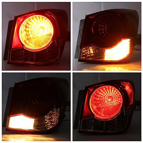 Lochnchn Tail Light Compatible with Chevrolet Cruze 2011-2015 Cruze Limited 2016 Rear Taillights Lamp Assembly Left Driver Side Brake Light Replace 96828250 GM2804107 - Image 3