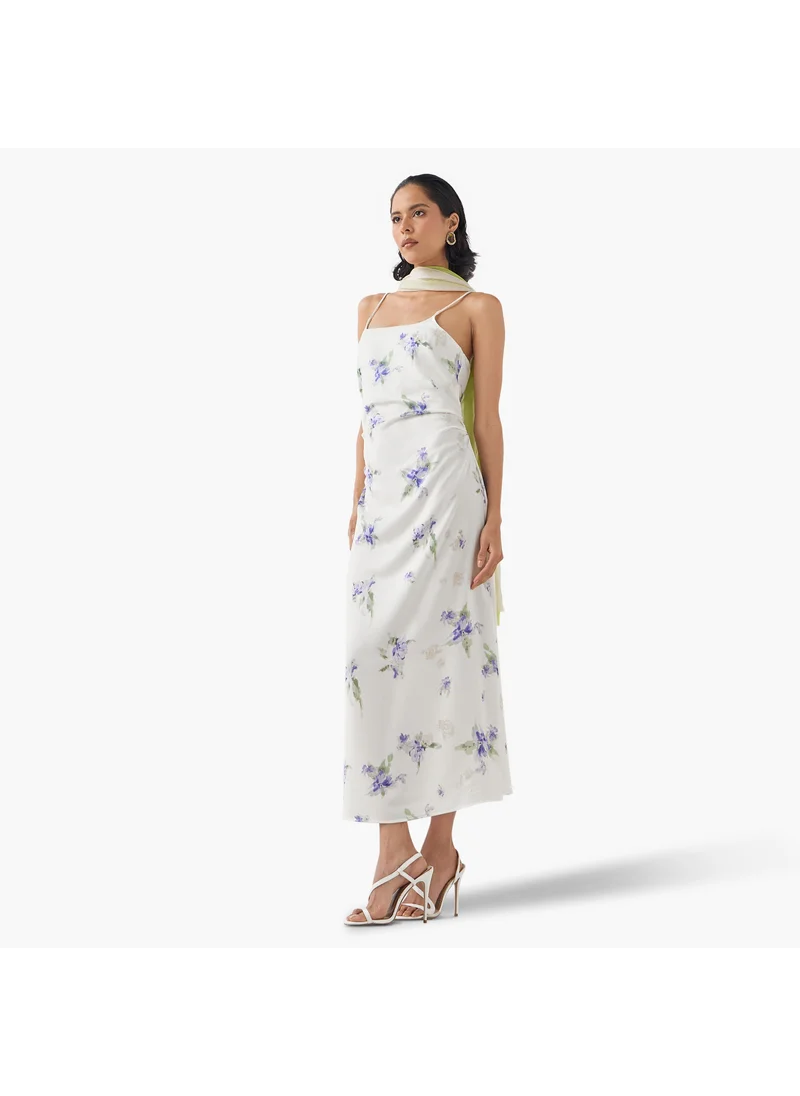 تواكستريمز 2Xtremz Floral Print Strappy Dress