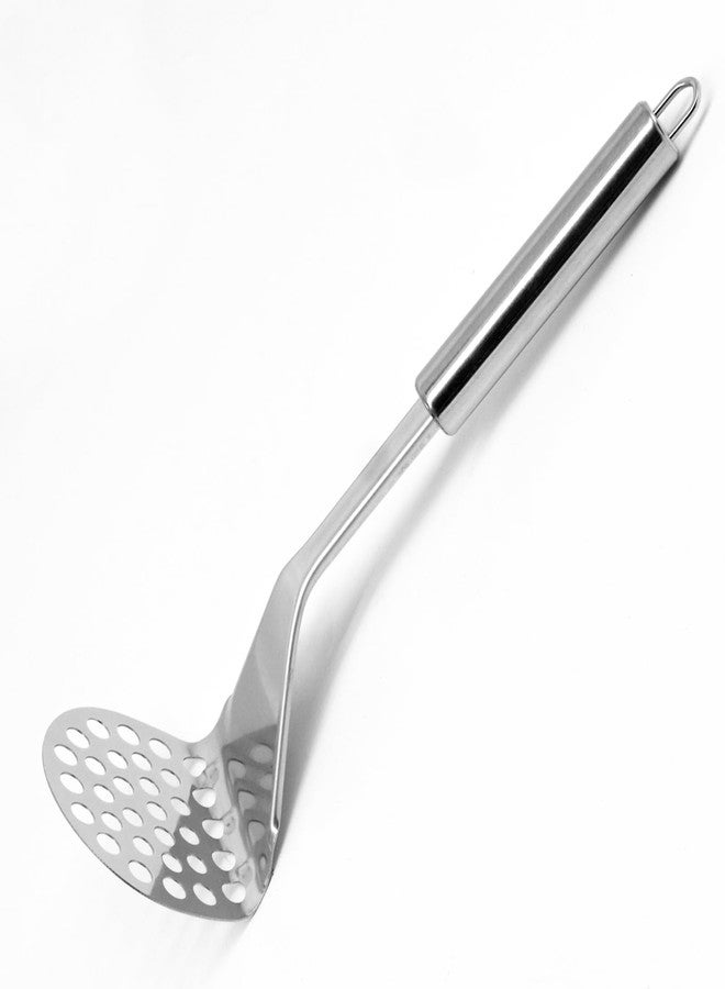 LINYUEARUI Potato Masher - Stainless Steel Mashed Potatoes Masher for Avocado, Potatoes, Beans, Meat, Vegetables,Heavy Duty Mashing Kitchen Tool Integrated Design (Whole stainless steel small) - Image 1
