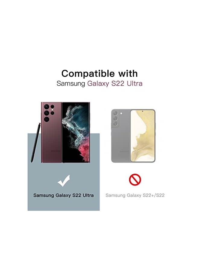 Jetech حماية عدسة الكاميرا لجهاز سامسونج جالاكسي S22 الترا 5G بحجم 6.8 إنش، زجاج مقسى 9H غلاف حلقة معدنية فردية، حامل تركيب سهل، واضح عالي الدقة، مجموعة من 5 (أخضر) - Image 3