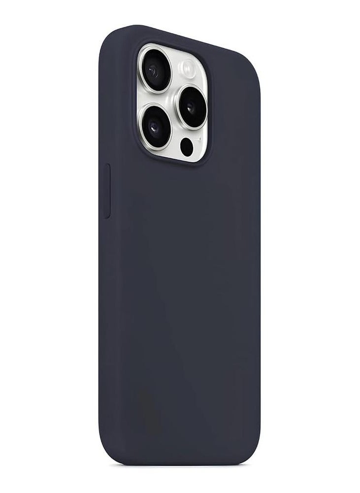 Max & Max Max & Max iPhone 15 Pro Silicone Case with Magsafe - Black 