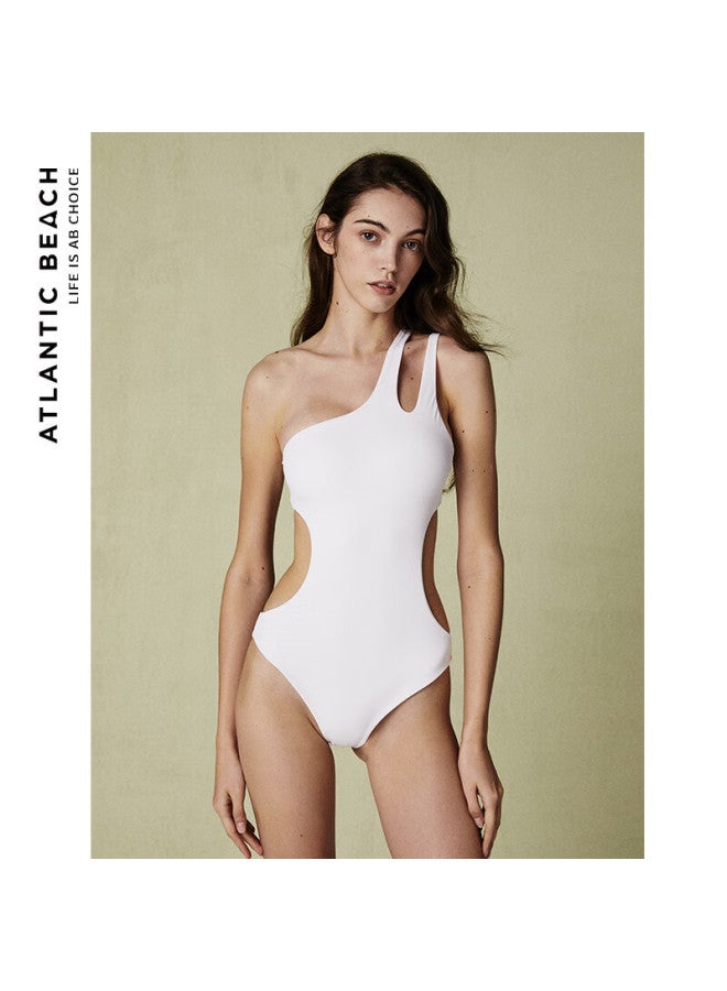 Atlanticbeach New Popular French Retro Swimsuit For Women, One-piece Backless Slimming Elegant Swimwear For Hot Springs Resort - Image 2