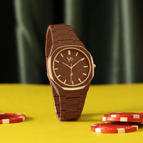 Fastrack Vyb 6.0 Hustler Quartz Brown Shaped Dial Men's Watch | Stainless Steel Strap Material Analog | Guys Analog Watches - FV30027KM02W - Image 4