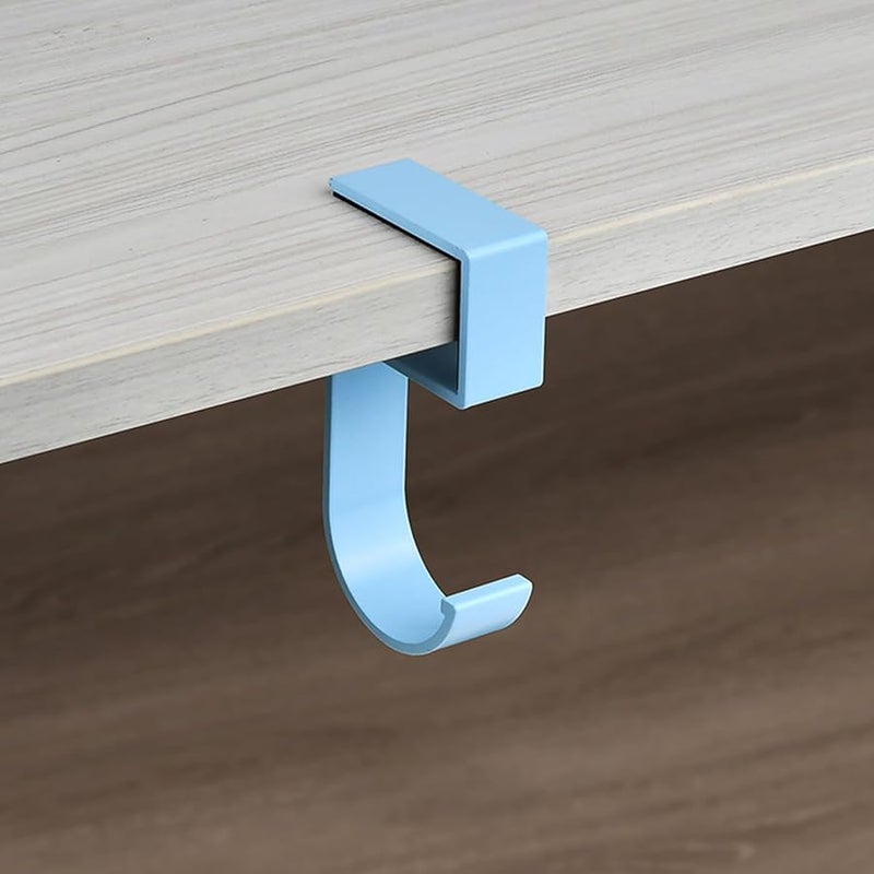 Style A Metal Hook for Student Bags Wall Attachment Black White Double Tone - Image 5