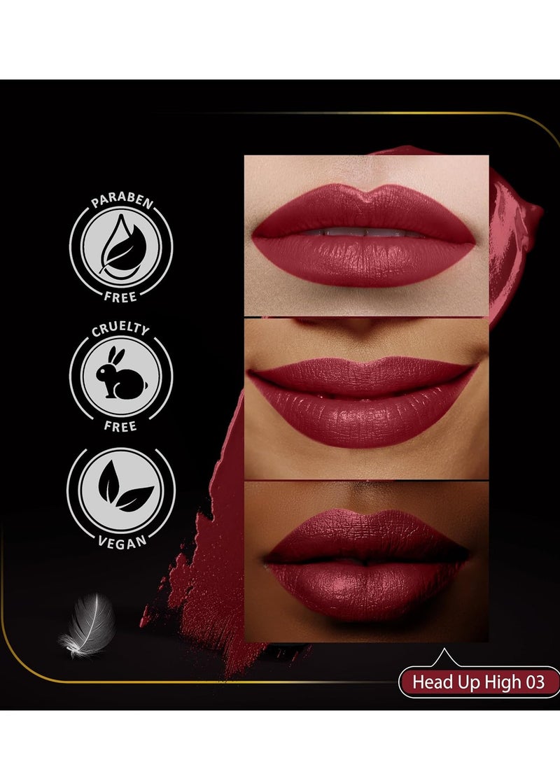 FACES CANADA Comfy Matte Creme Lipstick Head Up High 03 4.2g 8HR Long Stay