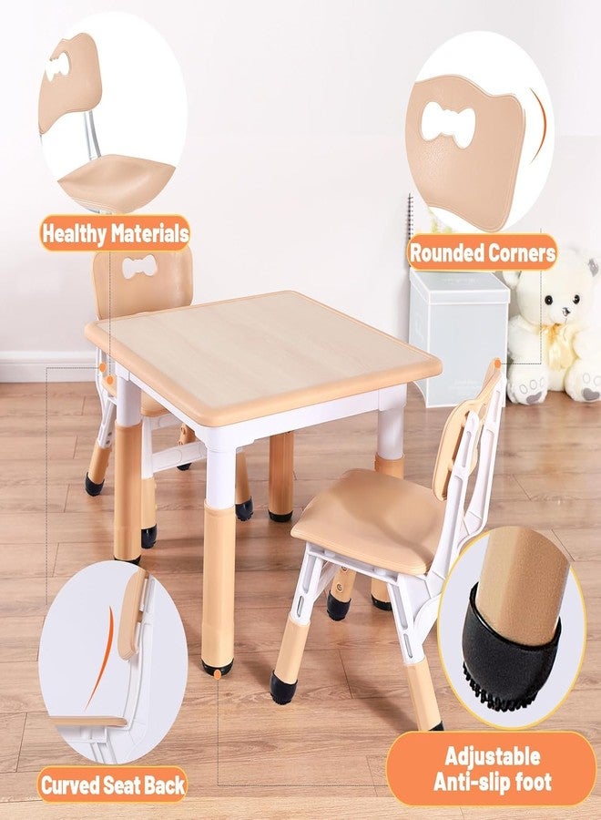 FUNLIO Height Adjustable Kids Chair (1pc) for Ages 3-8, Natural - Image 5