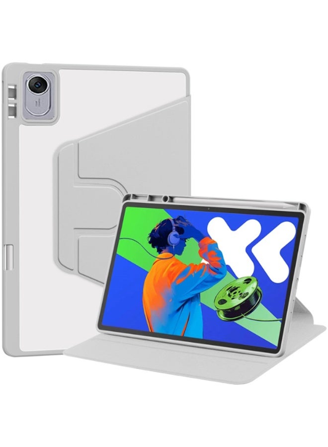 Case for HUAWEI MatePad 11.5 inch/Air 11.5 inch/11.5S 11.5inch,Tablet Protective Case  , Acrylic 360 ° Rotating Design, Automatic Wake-up/sleep, Soft Leather,Grey - Image 1