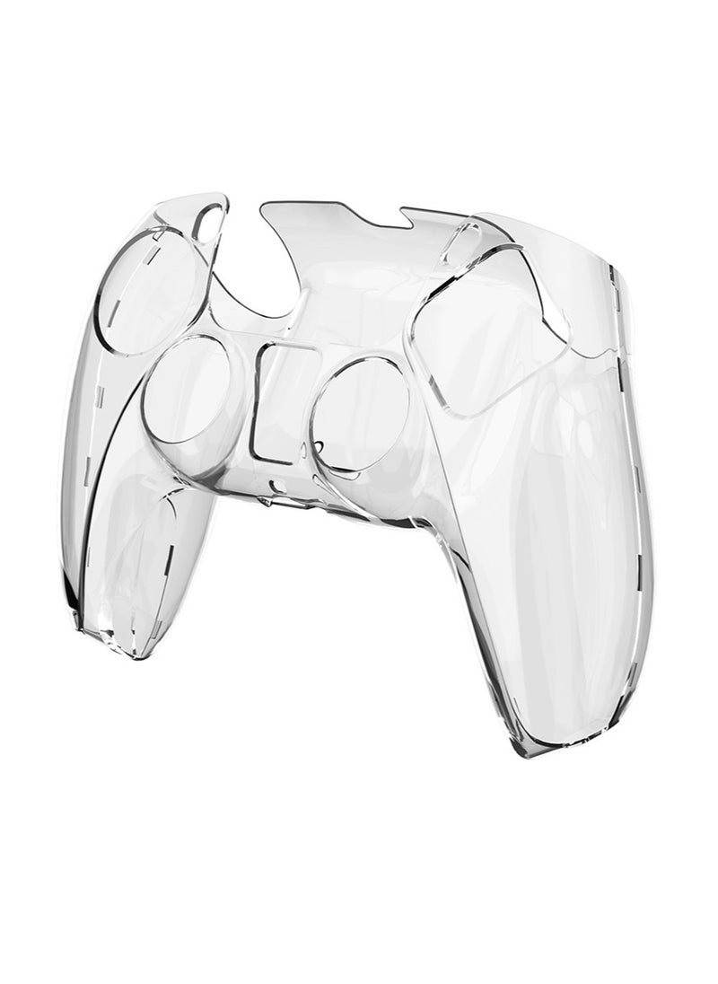 IINE - Transparent Crystal Protective Case Cover for PS5/PS5 Slim Controller,PC Hard Non-Slip No Interference Skin Protector Case Full Protection Cover for PS5/PS5 Slim DualSense Wireless Controller - Image 1