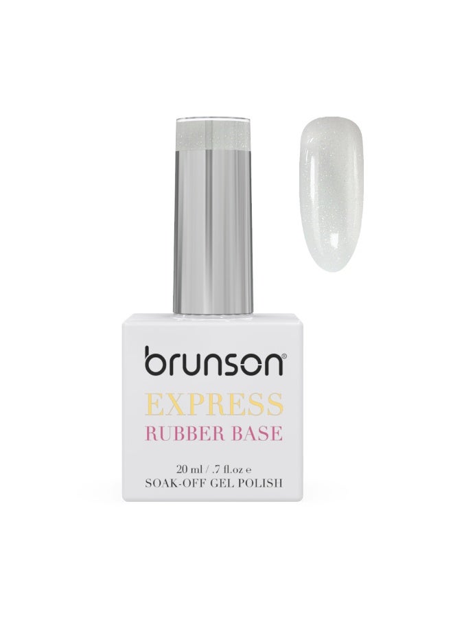 brunson Rubber Base Gel Nail Polish 20Ml - French Rubber Base Coat Long-Lasting, Durable And Chip-Resistant Nail Strengthener Gel Nail Polish Base Coat For Manicure And Pedicure