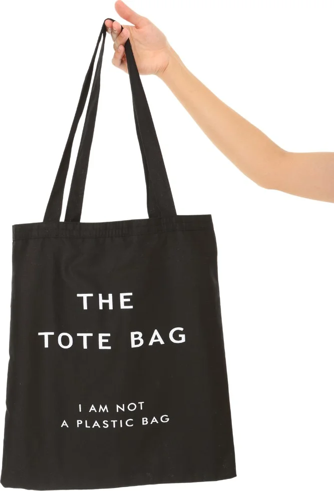 Baghashtag Black Cloth Bag The Tote Bag Printed