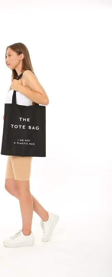 Baghashtag Black Cloth Bag The Tote Bag Printed