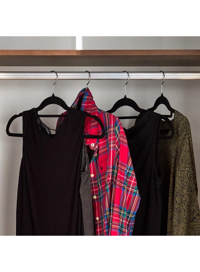 هوم بوكس مجموعة شماعات مخملية مكونة من قطعتين - Image 1