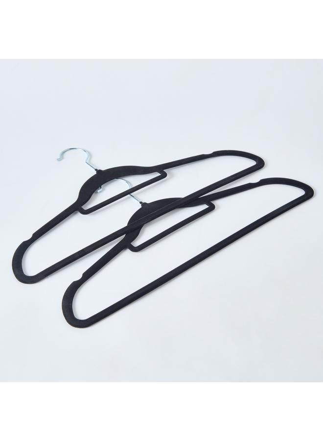 هوم بوكس مجموعة شماعات مخملية مكونة من قطعتين - Image 4