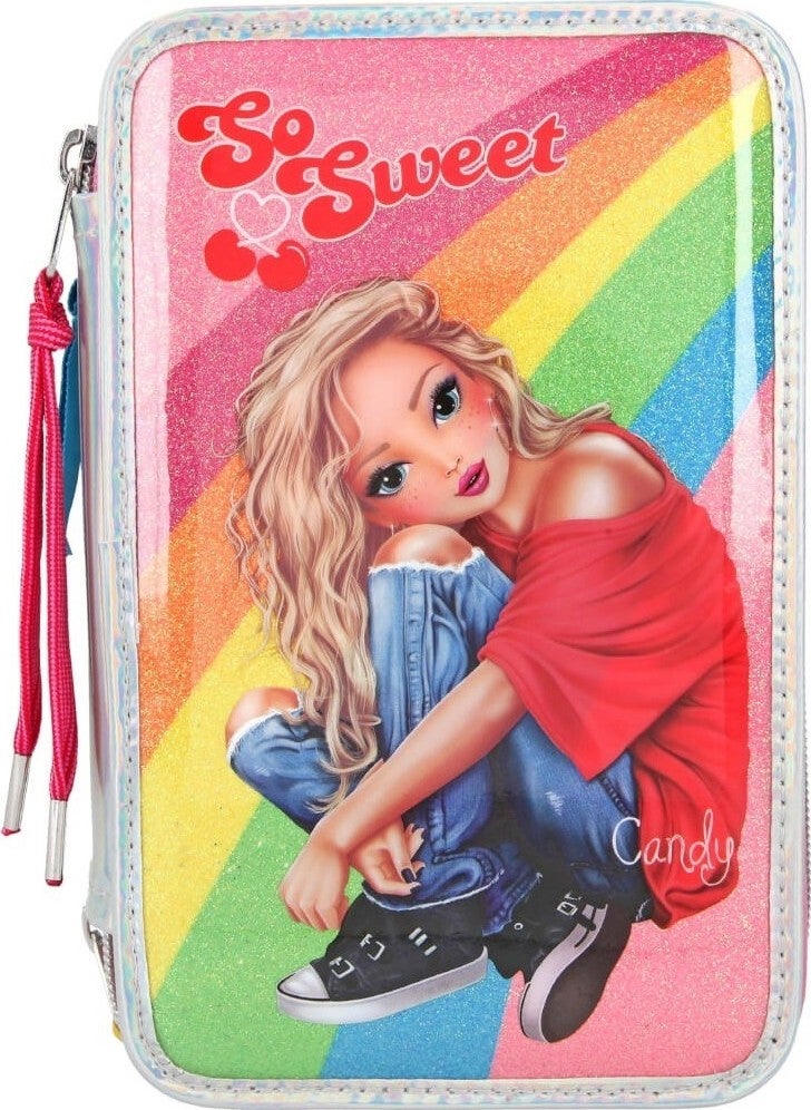 Top Model Filled Triple Pencil Case Cherry Bomb Holo 3 Layer Filled Pencil Case  - Image 3