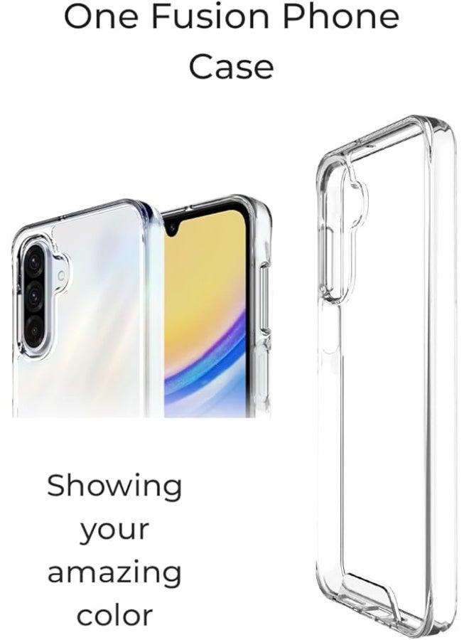 جلاسولوجي Clear Case for Samsung Galaxy A56 5G, Non-Yellowing Shockproof Bumper Protective Phone Cover, Anti-Scratch Hard PC Back - Image 4