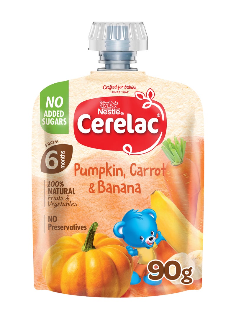 Cerelac Organic Pumpkin Banana And Carrot Puree 90gm - Image 1