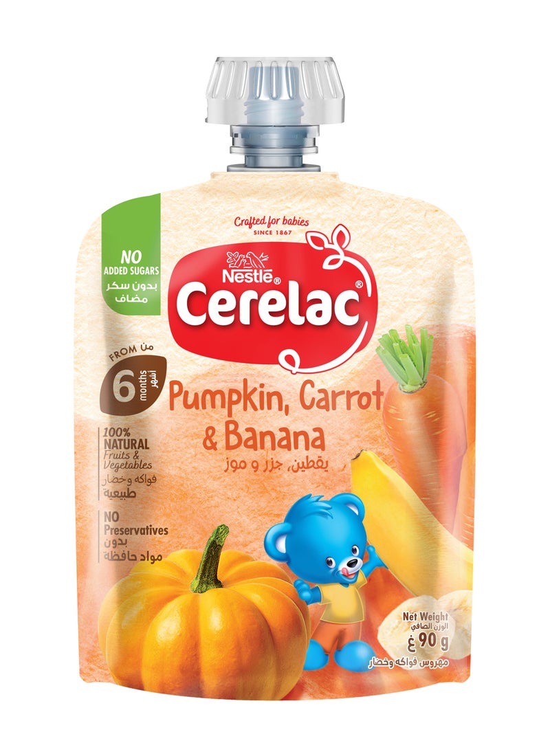 Cerelac Organic Pumpkin Banana And Carrot Puree 90gm - Image 2