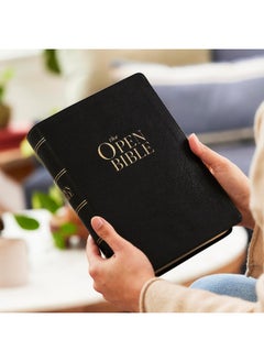 The Open Bible: Read and Discover the Bible for Yourself (NKJV, Black Leathersoft, Red Letter, Comfort Print)  - Image 4