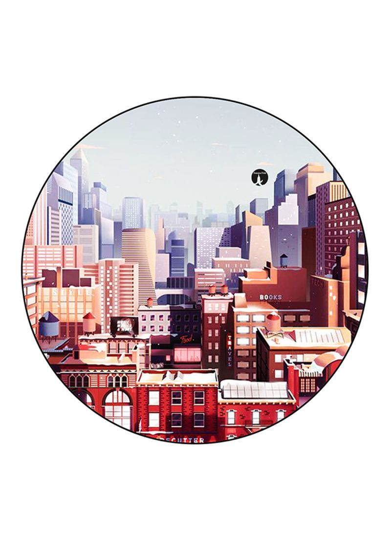 RKN City Printed Fridge Magnet Round  Multicolour - Image 2