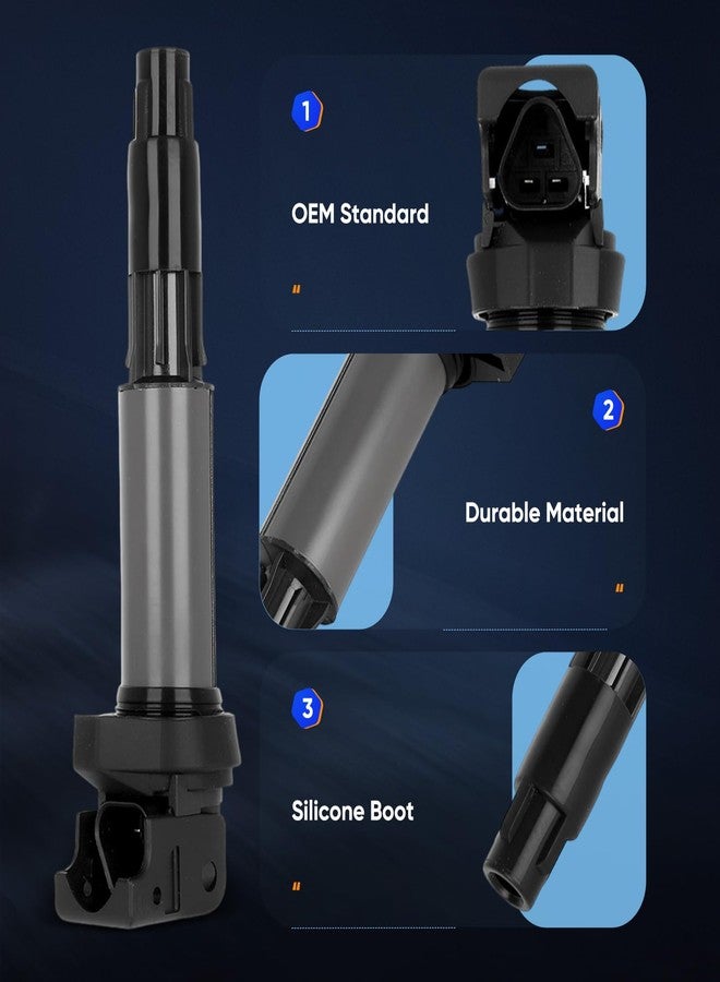 ECCPP UF522 8 ignition coils with 8 iridium Spark Plugs 7092,coils packs,for BMW 545i 645Ci 745i 745Li X5 Morgan Aero 8,UF522 CU1171 IIS063 - Image 4