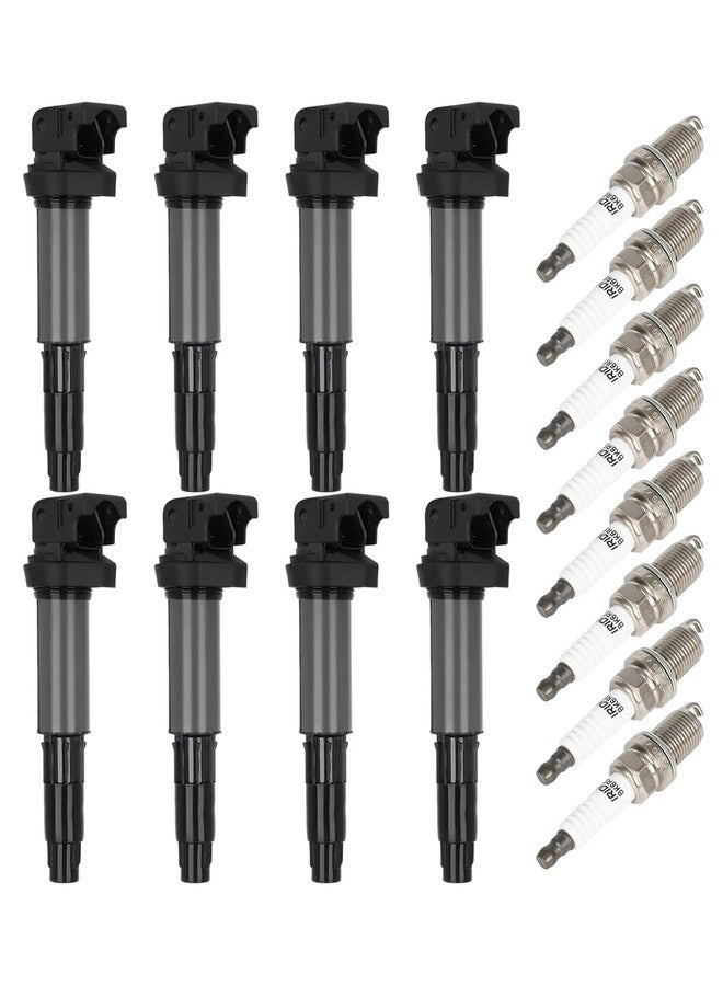ECCPP UF522 8 ignition coils with 8 iridium Spark Plugs 7092,coils packs,for BMW 545i 645Ci 745i 745Li X5 Morgan Aero 8,UF522 CU1171 IIS063 - Image 1