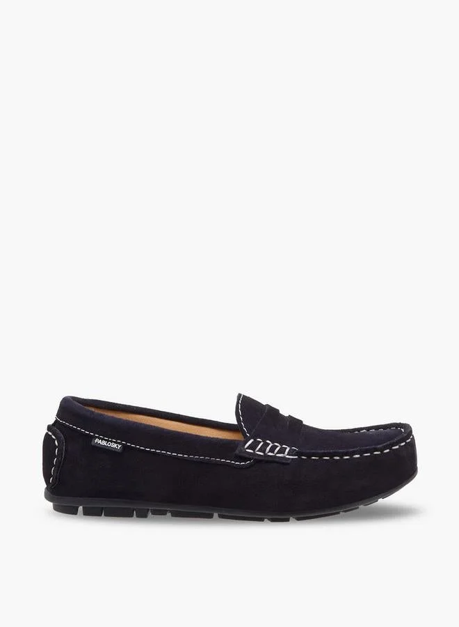 Pablosky Boys Leather Slip-On Loafers