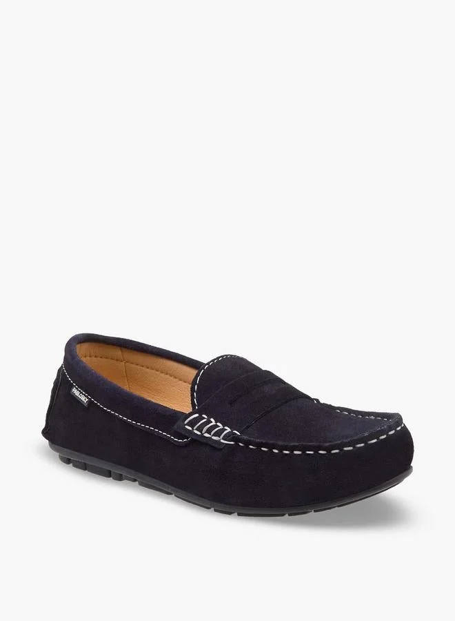 Pablosky Boys Leather Slip-On Loafers