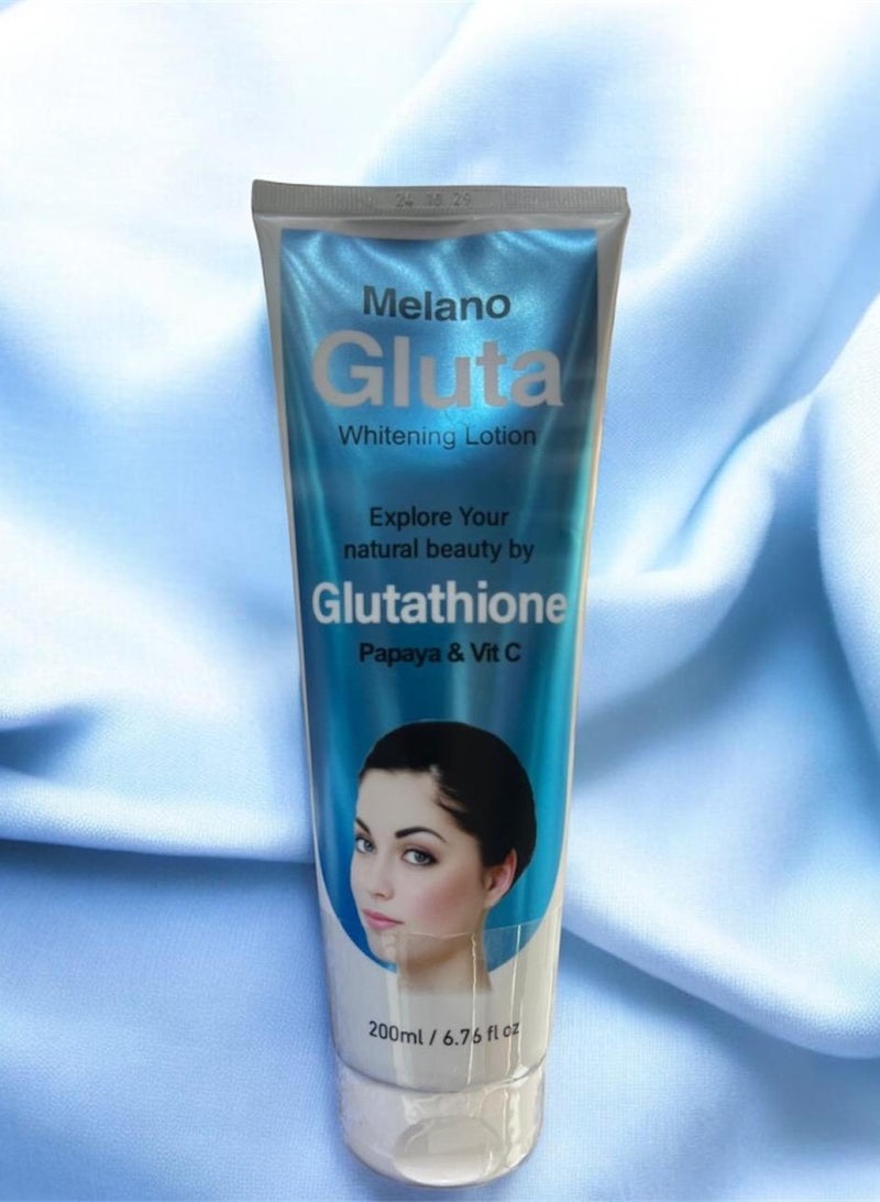 MELANO Glutathione Whitening Lotion With Papaya & Vitamin C 200 ml