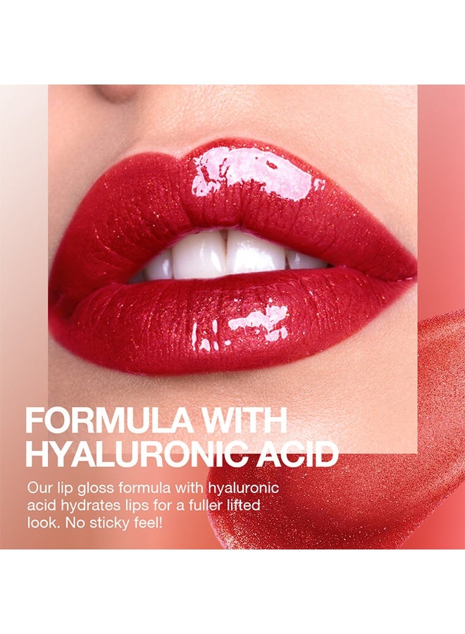 LANGMANNI Shimmer Glossy Lip Gloss Hydrating Plumping Lip Makeup Shiny Glitter Liquid Lipstick Long‑Lasting Moist Lip Tint For Daily Party Lip Cosmetic‑#02 - Image 4