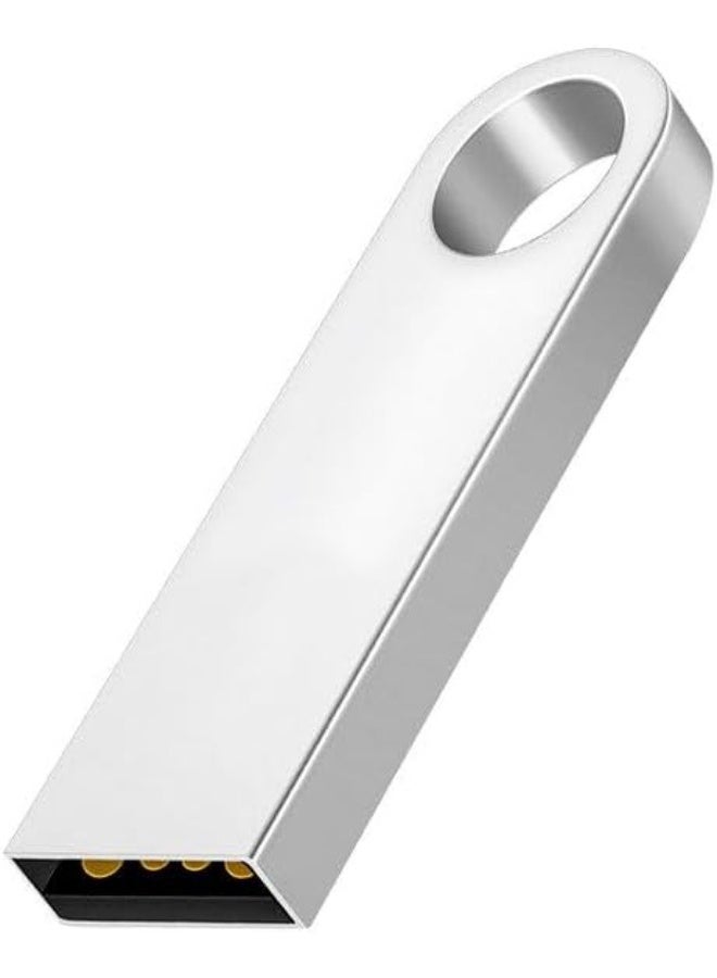 UNIVERSAL 8GB USB Flash Drive with Type C Adapter and Lanyard, USB 2.0 High Speed Pen Drive, Mini Storage Memory Stick for Phone/Pad/PC/Laptop - (Silver 8GB) - Image 1