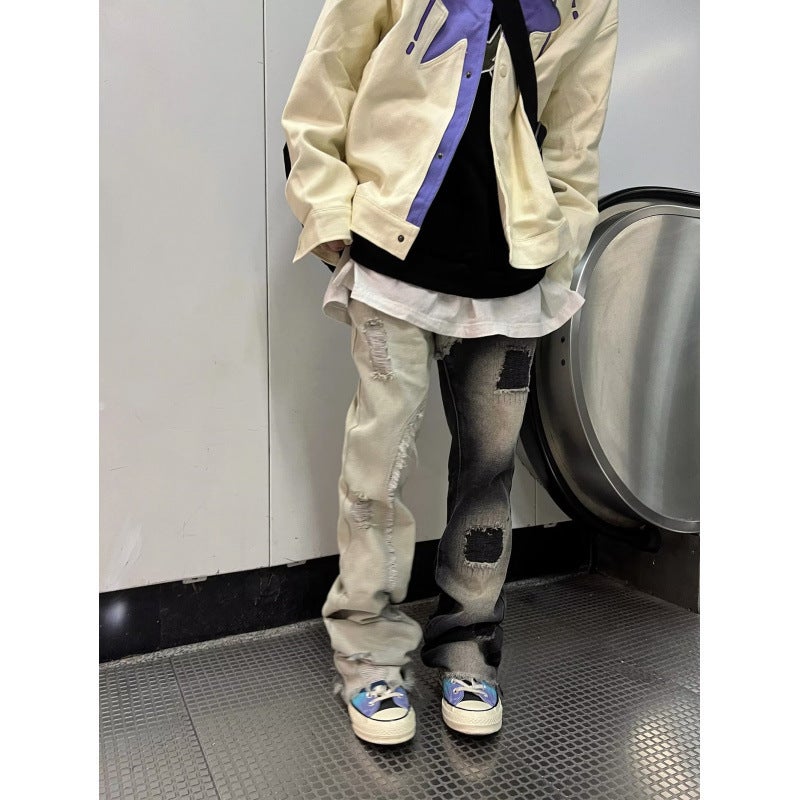 Unisex Classic Denim Jeans Loose Fit Daily Outdoor Wear - Image 5