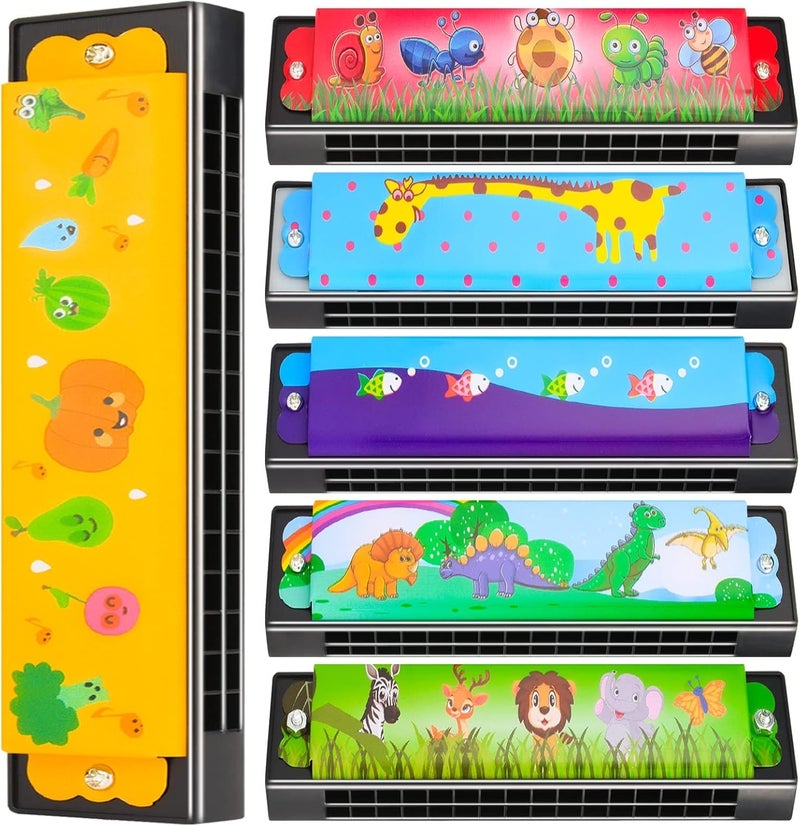SNAPTRON Return Gifts for Birthday Party in Bulk- 6Pcs Harmonica for Kids, Return Gifts for Kids, Cartoon Musical Instrument Birthday Return Gifts for Girls & Boys - Image 1